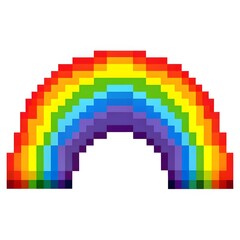 Fototapeta premium Pixelated Rainbow Arc