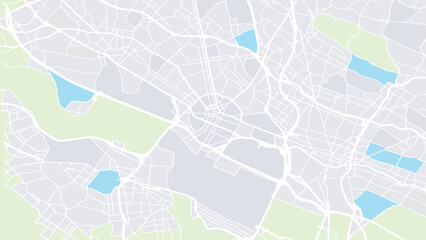 Realistic Urban City Map Background: Top View with GPS Navigation, Point Marker Icons, and Landscape Design Featuring Land and River. Vector