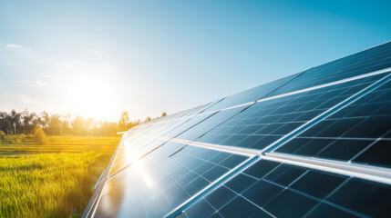 Solar Panels in Rural Landscape: Harnessing Renewable Energy for Sustainable Agriculture and Climate Change Mitigation