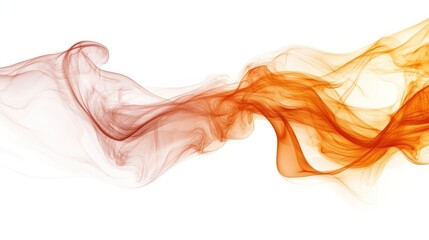 Colorful wave of abstract smoke flowing gracefully