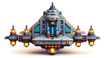 Futuristic Spaceship Design