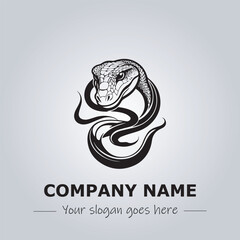 Snake logo company design vector illustration