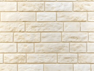 Naklejka premium Off-White Textured Brick Wall