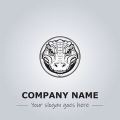 Obraz premium Crocodile logo design vector illustration