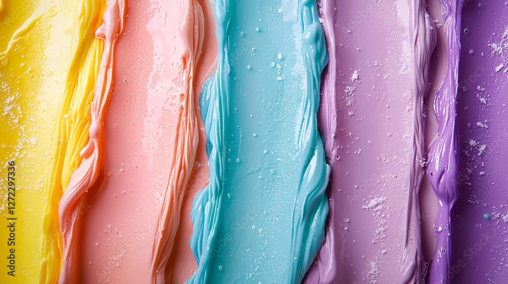 Aufkleber saturated layers of paint flow seamlessly across the canvas, showcasing a mesmerizing blend of soft 