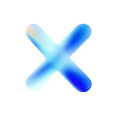 Fototapeta premium Modern 3D X Icon