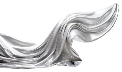 PNG Silver glitter fabric textile white art.