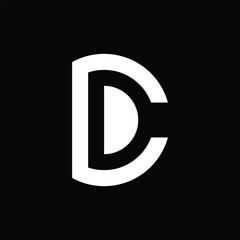 letter cd logo design vector idea
