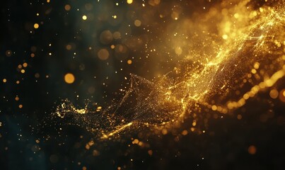 Obraz premium Close-up of a burning sparkler against a dark background, soft warm light enhancing the golden glow, festive and dynamic, clean and sharp