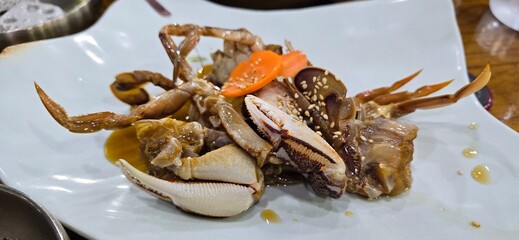 Soy sauce marinated crab