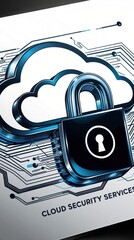 Cyber security, Data protection, Cyber crime. User is encrypting to access databases in the Internet.