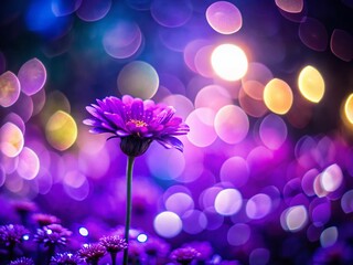 Low Light Purple Blur Abstract Photography - Bokeh Background