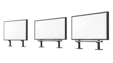 Display screen setup for modern offices indoor environment tech view