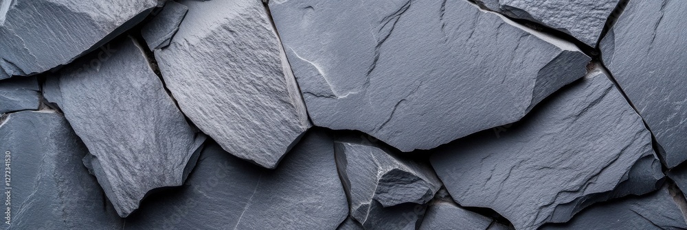 Poster a close up of a rock wall with many cracks and crevices