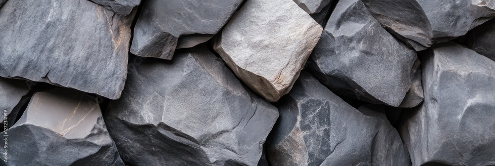 Poster a pile of rocks with a grayish color