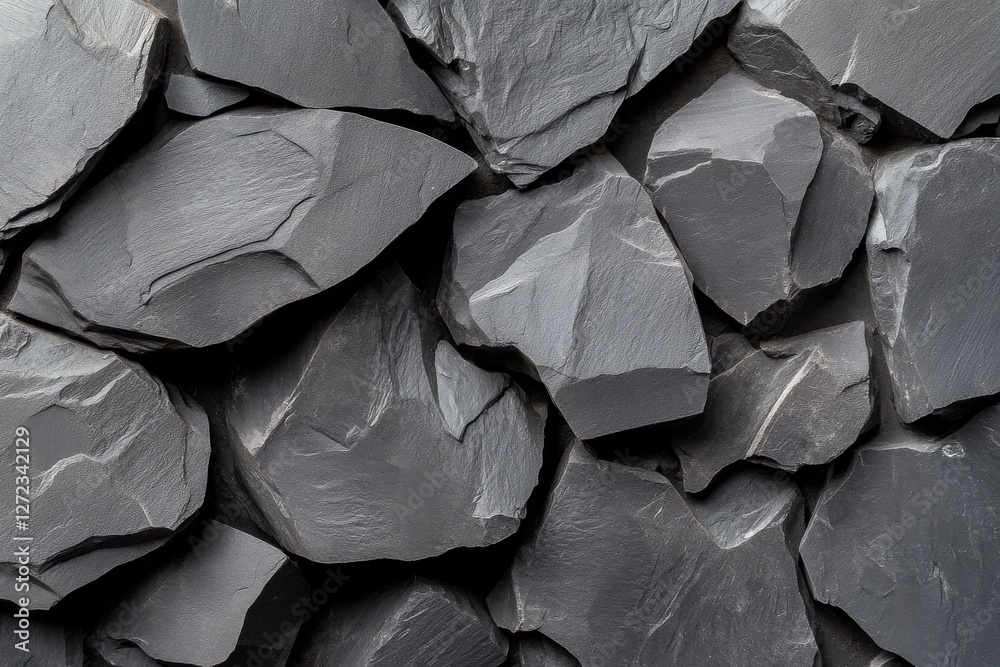 Aufkleber a close up of a pile of rocks with a rough texture