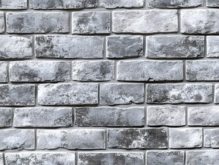 Obraz premium Gray Textured Brick Wall Surface