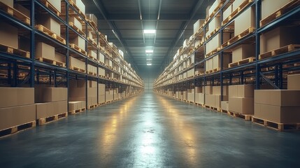 Fototapeta premium inventory system screen in soft ambient light, professional setting, with supply chain routes