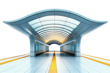 Urban location modern minimalist design for transport stations