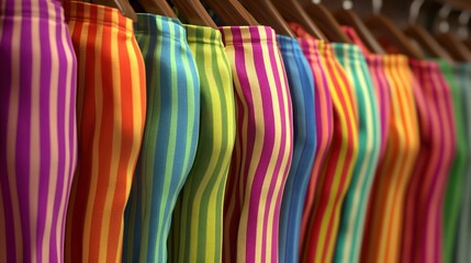 Rainbow skirts boutique display