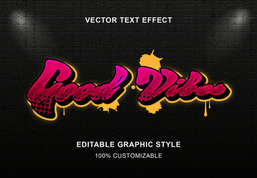 Purple And Yellow Graffiti Font Urban Street Art Dripping Text Effect