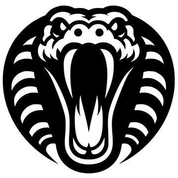 Anaconda snake head silhouette