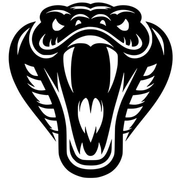 Anaconda snake head silhouette
