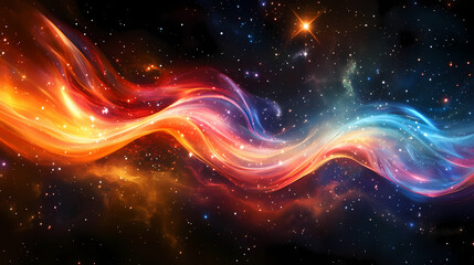 Obraz premium stunning cosmic wave