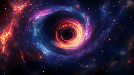 glowing twist flow waves