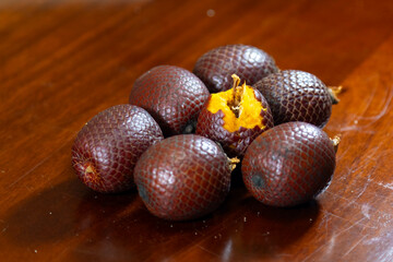 Traditional Brazilian buriti sweet