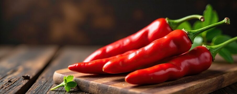 Peperone corno rosso su un barattolo di vetro con etichetta, condimenti, etichetta