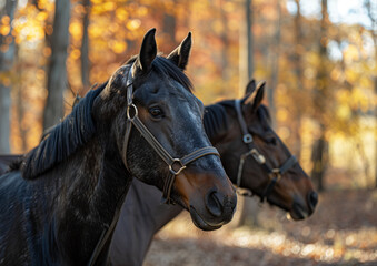 Obraz premium Horse Examination, Veterinarian, Horse Owner, Horses, Equine Stables, Horse Farm, Horse Portrait, Realistic Photography