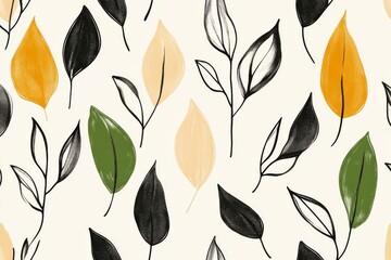 Autumn Leaves Pattern: A Seamless Design of Fall Foliage