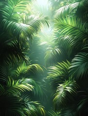 Tropical Green Leaves Pattern on White Background Lush Foliage of Golden Pothos Devil's Ivy Exotic Plant