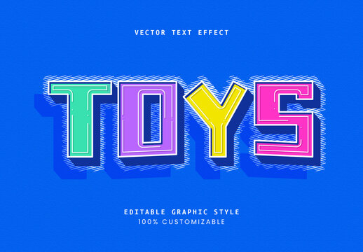 Colorful Playful Kids Font Cartoon Playful Text Effect