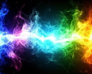 Fototapeta premium Colorful abstract energy stream background for presentations, designs, wallpapers and art creation