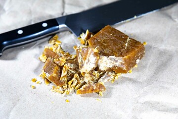 Traditional rapadura made with sugar cane juice