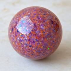 Decorative sphere with sparkle effect on the surface. Use for design or background image
