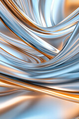 Obraz premium The abstract 3D background consists of smooth, interconnected patterns that create a sense of depth.