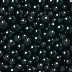Abstract Dark Spheres with Highlights Seamless Pattern Modern Surface Backdrop Design Decoration.