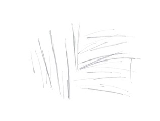 Sketch Lines on White Background Simple Abstract Design Element