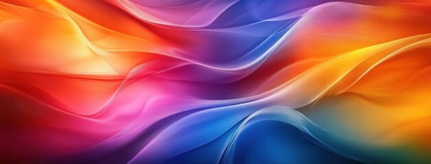 Vibrant Abstract Glass Design with Smooth Wave Patterns and Light Reflections for Creative Visual Projects