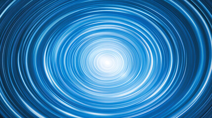 Captivating Abstract Swirl of Brilliant Blue Light Rings Artful Design Motion and Energy Creation.