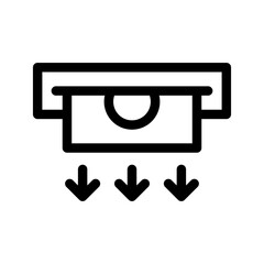 Withdraw Icon Vector Symbol Design Illustration