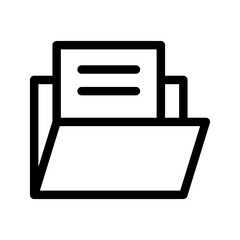 Folder Icon Vector Symbol Design Illustration