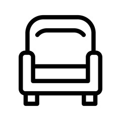Armchair Icon Vector Symbol Design Illustration
