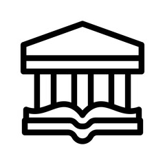 Fototapeta premium Library Icon Vector Symbol Design Illustration