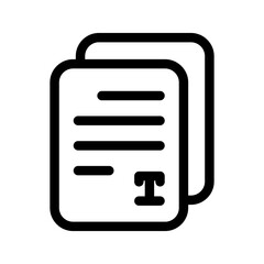 Text Icon Vector Symbol Design Illustration