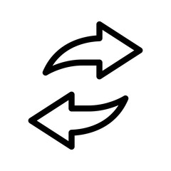 Exchange Icon Vector Symbol Design Illustration