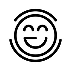 Happiness Icon Vector Symbol Design Illustration